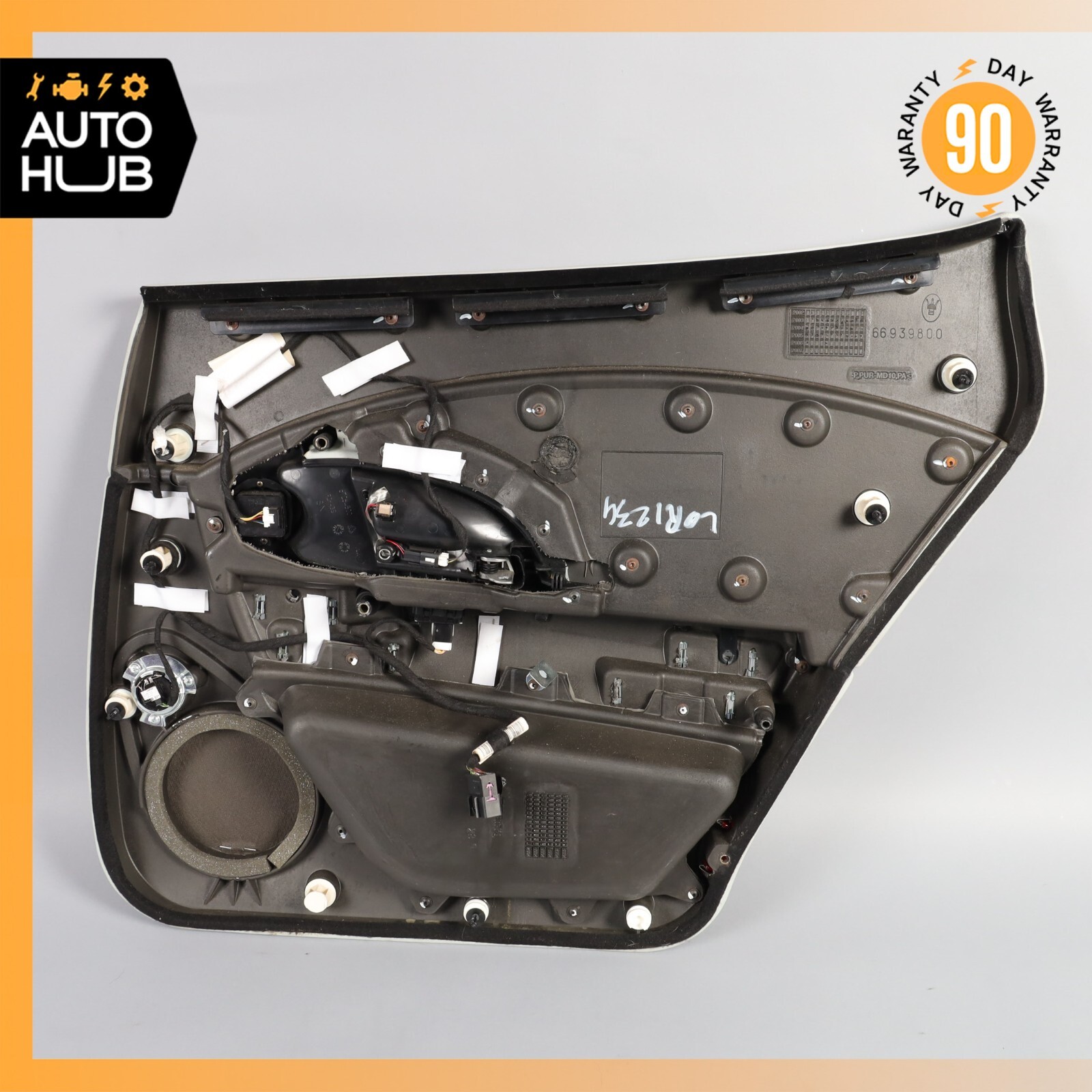 03-13 Maserati Quattroporte M139 Rear Left Side Interior Door Panel Gray OEM