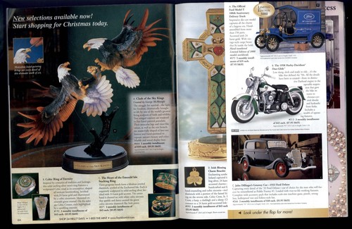 2003 late Summer FRANKLIN MINT Catalog Holiday Preview * Cars, Dolls, Fantasy - Imagen 4 de 6