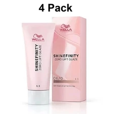 4 Pack Wella Shinefinity Demi-Permanent Hair Color 2 oz - Pick Color