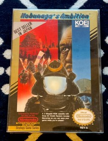 Nobunaga's Ambition NES NR MINT CIB 1989 Nintendo Complete In Box W All Inserts!