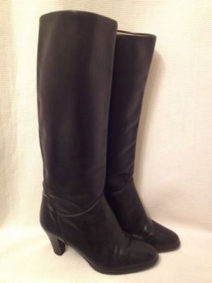 Vero Cuoio Italian black leather boots size 46/us13 Lavorazione Artigiana Vero Cuoio Italian size 46 US 13 Black  main image 4