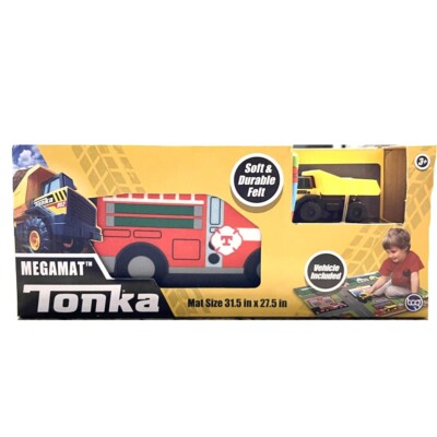 Tonka Truck Megamat 31.5 Inches X 27.5 In NEW With Mini Tonka Truck