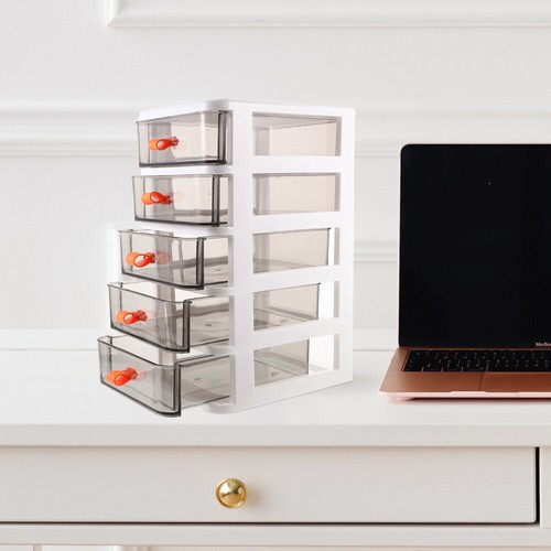 Five-layer Storage Box Office Case Tabletop Drawer Plastic Drawers Organizer - Picture 8 of 12