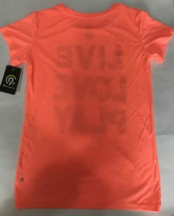 Рубашка с коротким рукавом C9 от Champion Girl «Live Love Play» оранжевая размер XL-14/16 - Изображение 2 из 2