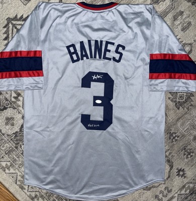 Harold Baines Signed Custom Gray 1983 White Sox Jersey w/ HOF  JSA WITNESS COA