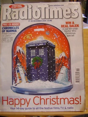 RADIO TIMES 2005 XMAS DOUBLE ISSUE DR WHO DALEKS ME & MRS SIMPSON - Image 1 of 4