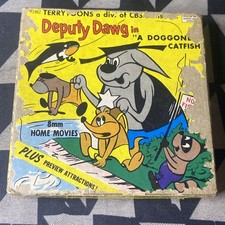 Vtg Deputy Dawg 8 MM Film, A Doggone Catfish, 506, Terrytoons, Ken Films, 1962