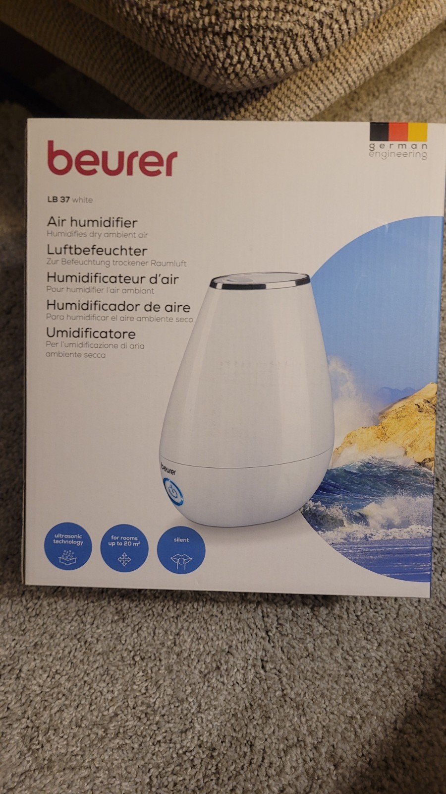 BEURER LB 37 weiß Luftbefeuchter Neu OVP