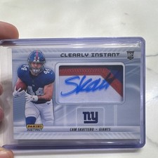 Panini Instant 2025 Cam Skattebo Rookie Auto Patch /35 Giants Clearly Insert NFL