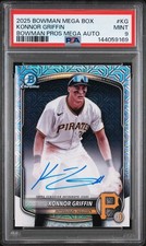 2025 Bowman Chrome Prospect Mega Box Konnor Griffin AUTO #BMA-KG PSA 9 MINT