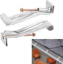 50 Pack Gutter Hangers, Gutter Hangers 5 Inch, Rain Gutter Hangers, Heavy Duty G