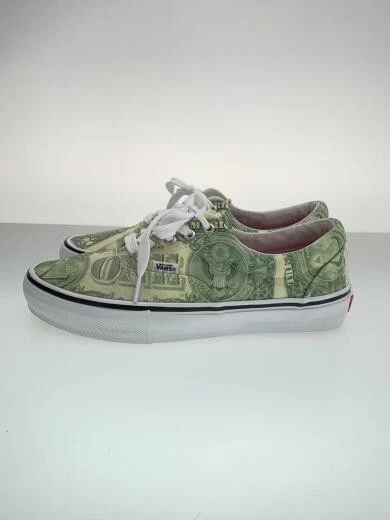 Baskets basses Supreme Vans 26 cm toile verte époque skate billet dollar H7n66