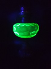 Lampe à pétrole XXème en verre OURALINE Art Déco luminaire en bel état