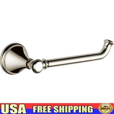 Chrome Toilet Tissue Holder Wall Mounted Bathroom Accessory Durable Easy Install