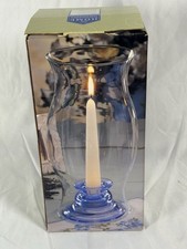 3 Pc. Hurricane Set with Glass Chimney Taper Holder and Candle