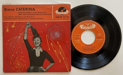 Caterina Valente ''Bravo Caterina' EP 45 rpm PS EX Polydor (1957)