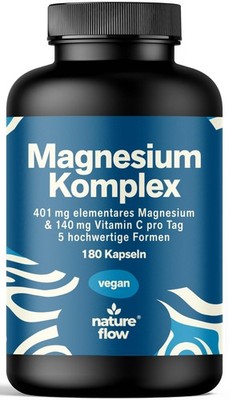 Magnesium Komplex Hochdosiert - 200 Kapseln - Bisglycinat & Citrat