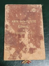 Libretto Di Ricognizione/Riconoscimento Postale - 1909 - Con Foto