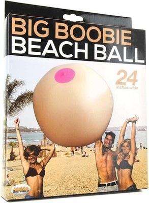 24'' Inch Big Boobie Beach Ball Fun Inflatable Ball - Beach Pool Boob Fun Toy!