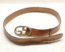 Vintage Gucci Brown Belt womens. Size 35" X 1.1/4"
