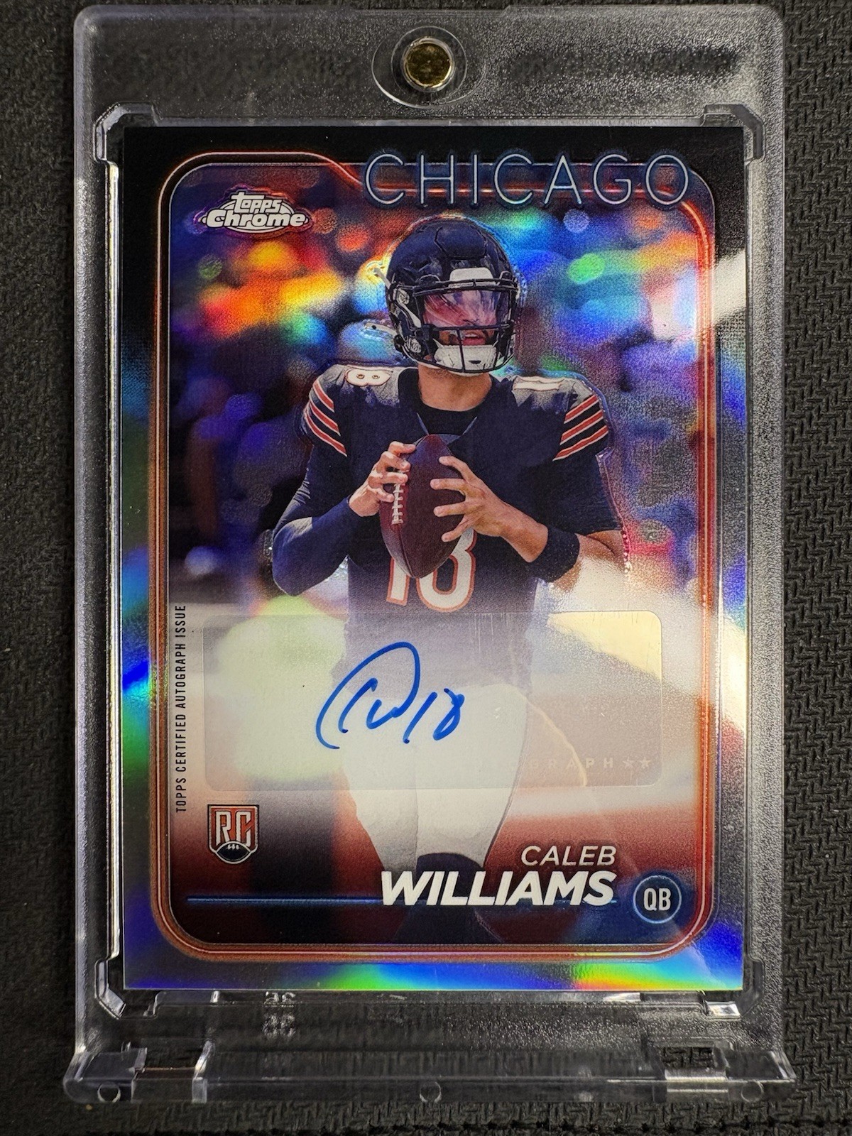 2024 Topps Chrome - Rookie Autographs Caleb Williams #RA-CWI (AU, RC)