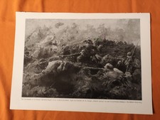 RK 1917 Zeitungsdruck 3855 Maler Buddenberg St. Pierre Vaast-Wald  Rancourt