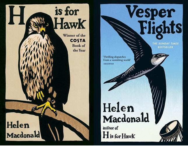 H is for Hawk & Vesper Flights 2 Book Set Collection by Helen Macdonald