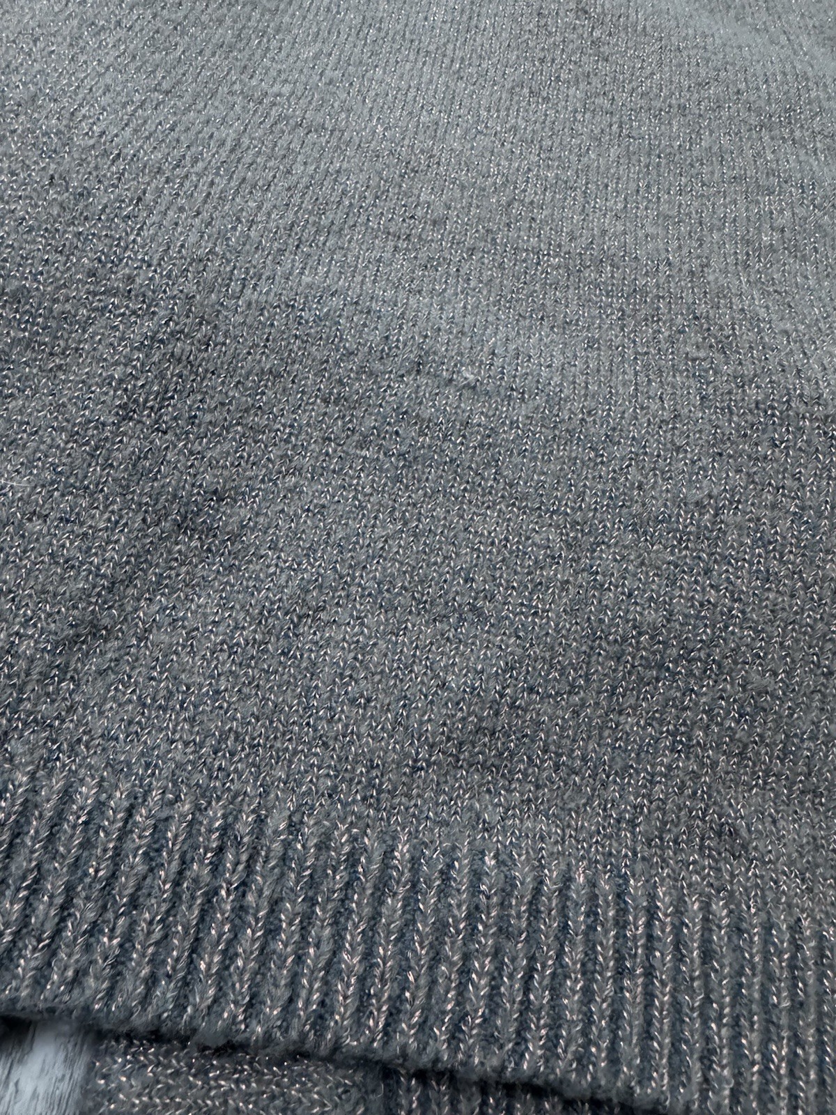 Johnny Was Cardigan Gray Gold Shimmer Women's Ope… - image 9