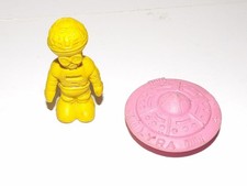 Diener Space Raiders  LYRA 4 Pink  BRAK Yellow  Vintage Erasers 2"