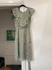 H&M Mama Nursing Breastfeedinf Dress Floral Green Size XS