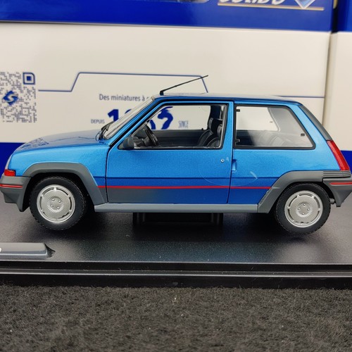 VOITURE SOLIDO RENAULT 5 GT TURBO MK1 BLEU ALPINE 1985 1:18 NEUF BOITE S1810004 - Photo 6/17