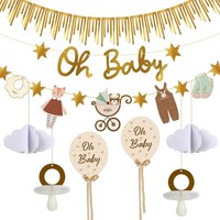 Babyparty Deko Oh Baby Girlande Esstisch Wanddekoration FüR Gender Reveal