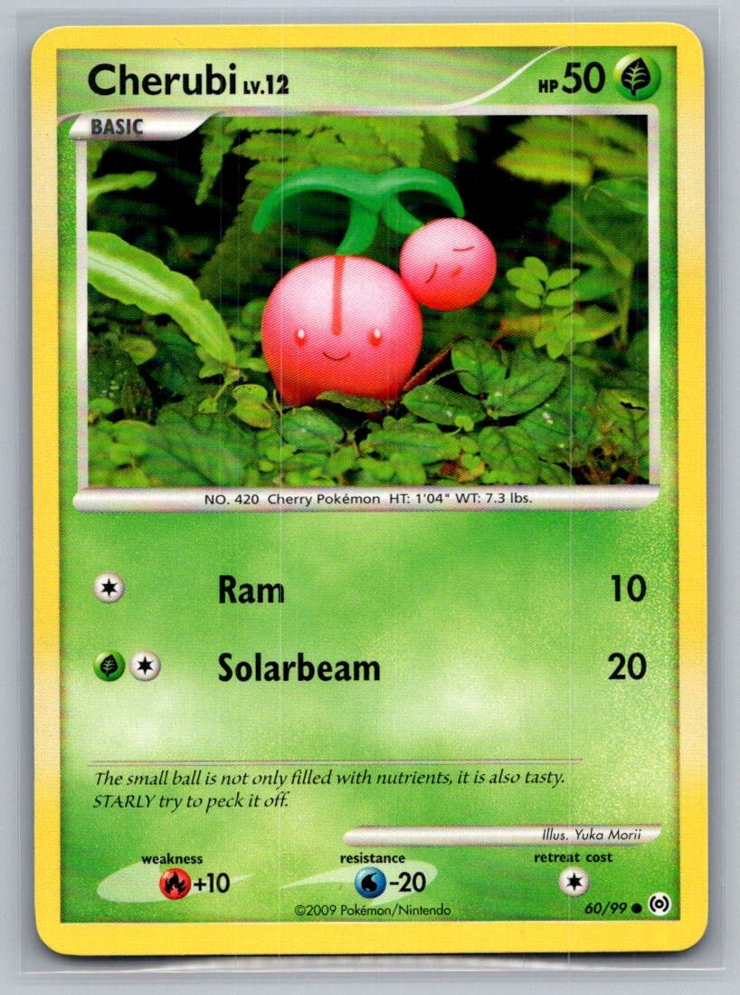 Cherubi 60/99 Common Arceus Pokemon Lightly Played