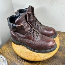 Red Wing Shoes 2406 Steel Toe Work Boots Mens 11.5 D Brown Leather Made in USA