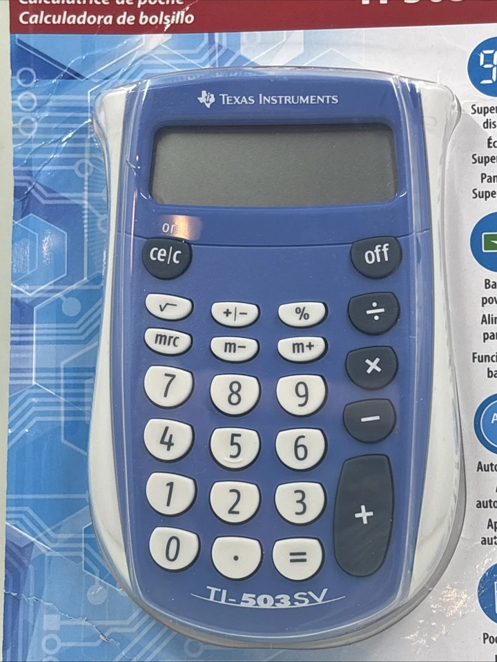 Texas Instruments 503 SV Basic Calculator - BRAND NEW - Image 4 of 4