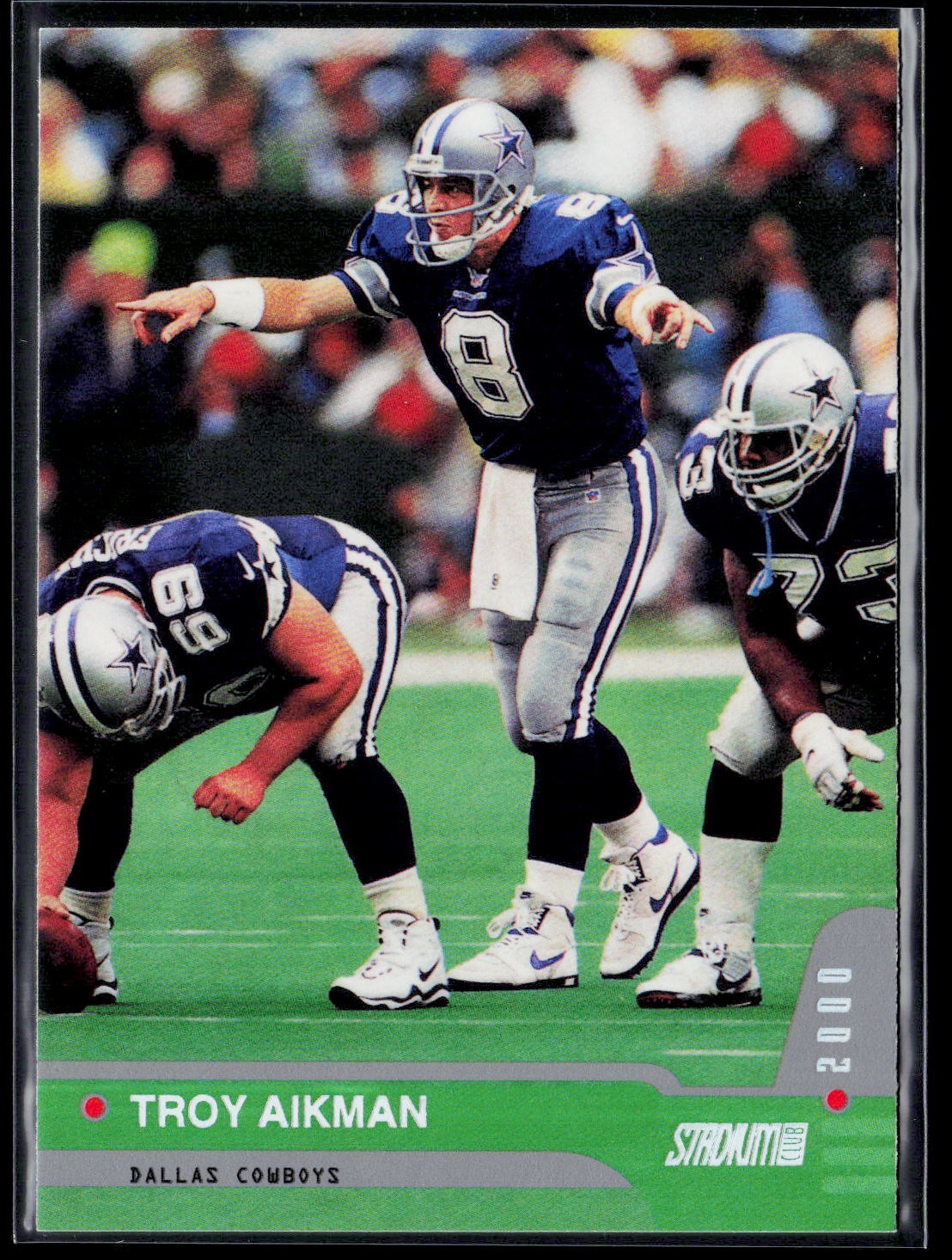 Troy Aikman #35 Football Cards 2000 Stadium Club trading card — raw and PSA graded price guide