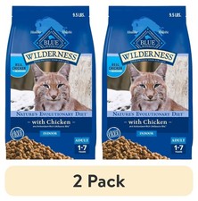 2 pack Wilderness Natural High-Protein Grain-Free Dry Cat Food Chicken 9.5-lb.