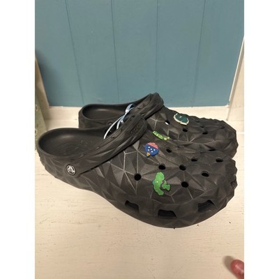 Crocs Classic All Terrain Clog Black Mens Shoes With Charms Size