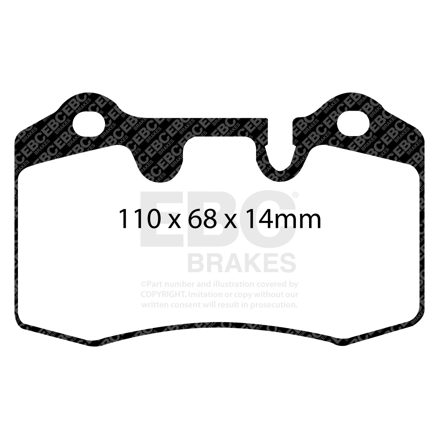 EBC Redstuff Brake Pad Set For Ferrari 360 / Maserati Quattroporte / GranTurismo