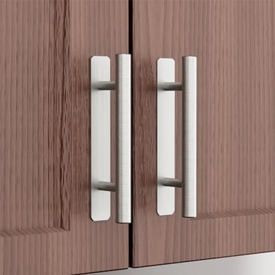  Self-Adhesive Sliding Closet Door Handles 4 Pack Brushed Stainless Steel