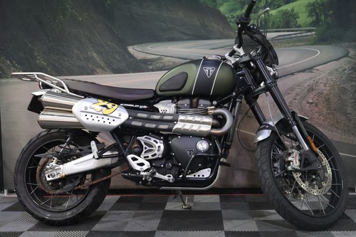 2022 Triumph Scrambler 1200 XC Matt Khaki Green Matt Jet Black 