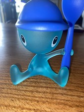 Alessi Cico portauovo con shaker sale e cucchiaio design Stefano Giovannoni Blu