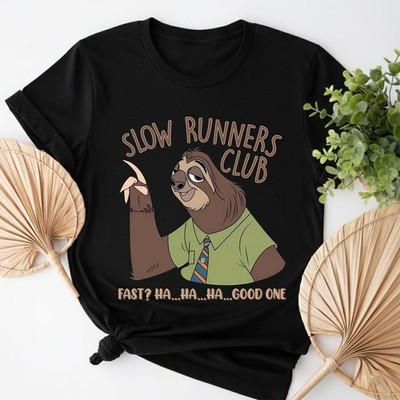 Sloth 5K Shirt Slow Runners Club Funny Running Humor Tee Flash Sloth Gift
