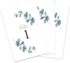 1-25 Double Sided Table Number for Wedding Reception Anniversary Baby Shower