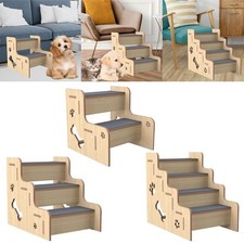 Wooden Pet Ramp Soft Lightweight Dog Climbing Ladder for Sofa for Older Animals