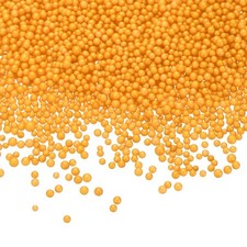 Foam Beads 0.08"-0.12" Dark Yellow 10000 Pcs, 30g 2-3mm Mini Foam Balls