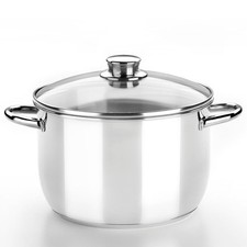 MONIX Optima | 18 cm Topf mit Glasdeckel, Ede...