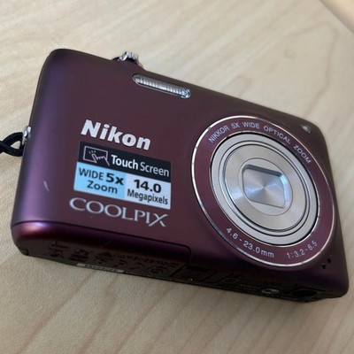 Nikon COOLPIX S4100 Digital Camera 14MP 5X Optical Zoom CCD Sensor
