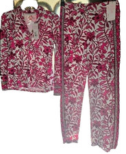 XXS XS Lilly Pulitzer Grenada knit pant Lianne top Elderflower Blossom UPF 50