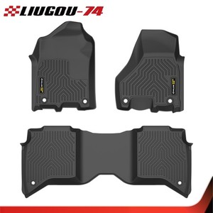 Fit For 2019-2024 Ram 2500/3500 Crew Cab All Weather TPE Car Floor Mats Liners